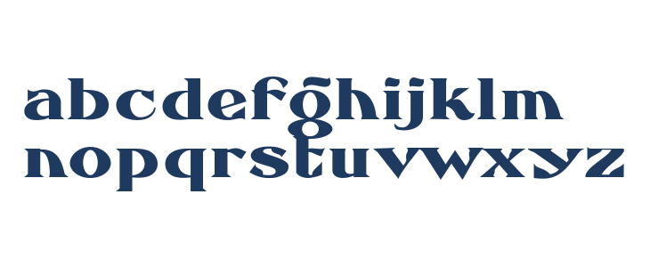 FHA Eccentric French Normal Lowercase