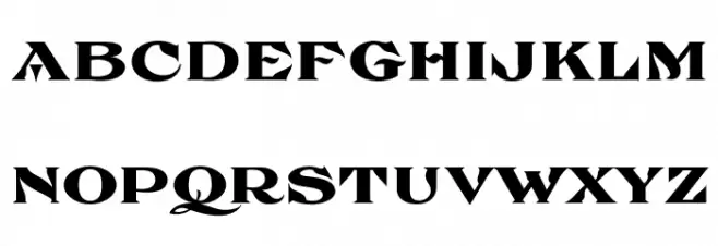 FHA Eccentric French Normal Polices MAJUSCULES