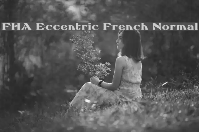 FHA Eccentric French Normal Font examples