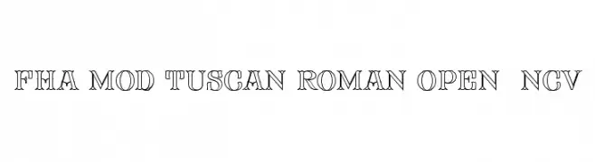 FHA Mod Tuscan Roman Open  NCV  Frei Schriftart Herunterladen