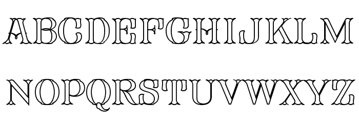 FHA Mod Tuscan Roman Open NCV Font LOWERCASE