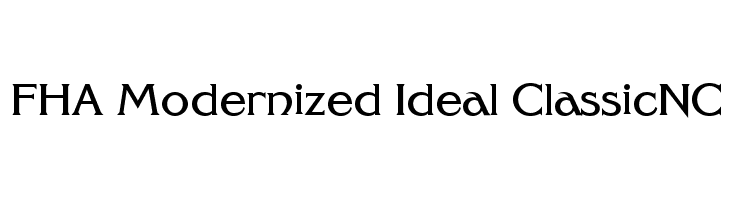 FHA Modernized Ideal ClassicNC  免费字体下载