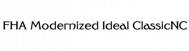 FHA Modernized Ideal ClassicNC  Free Fonts Download