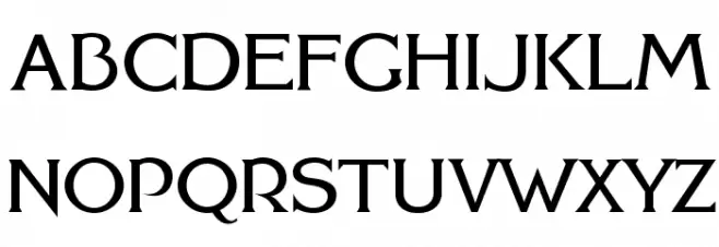 FHA Modernized Ideal ClassicNC 字体 大写