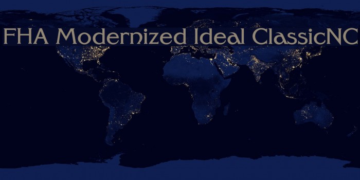FHA Modernized Ideal ClassicNC Font examples