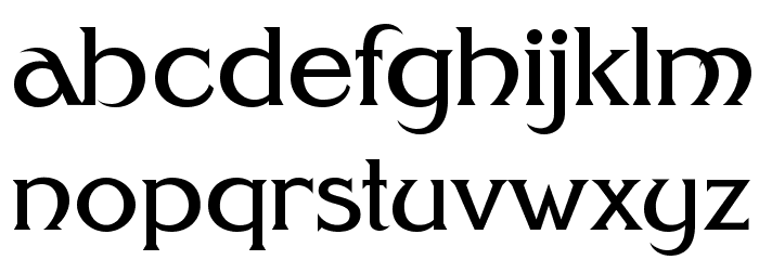FHA Modernized Ideal ClassicNC Font LOWERCASE