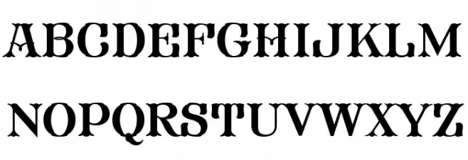 FHA Modified Tuscan Roman NCV Schriftart Groß