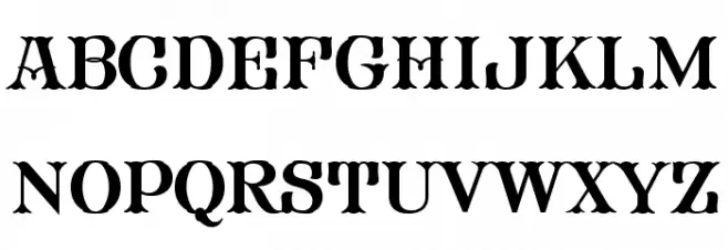 FHA Modified Tuscan Roman NCV フォント 小文字