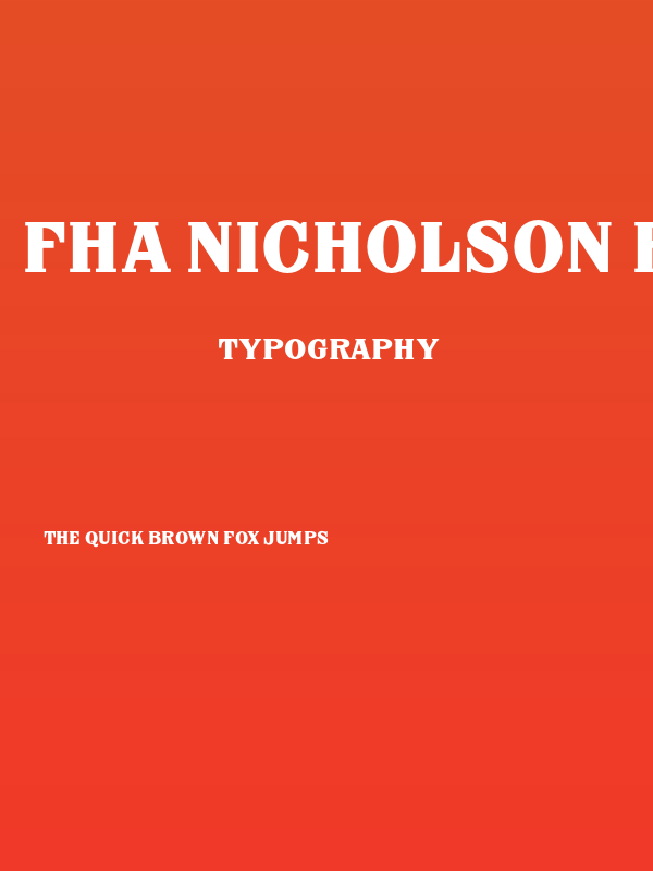 FHA Nicholson French NCV Normal Poster