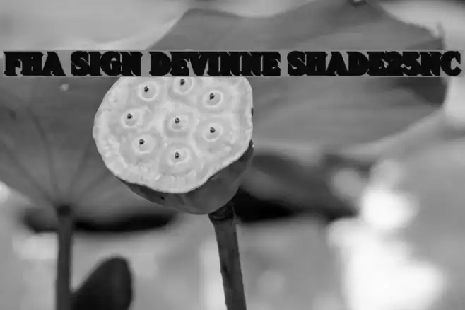 FHA Sign DeVinne Shade25NC フォント examples