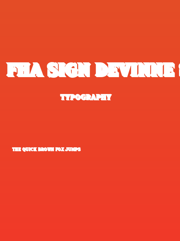 FHA Sign DeVinne Shade25NC Poster