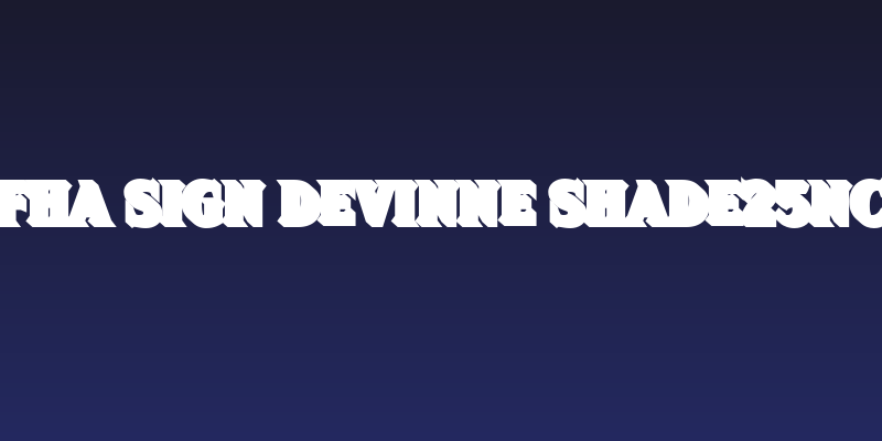 FHA Sign DeVinne Shade25NC Social Header