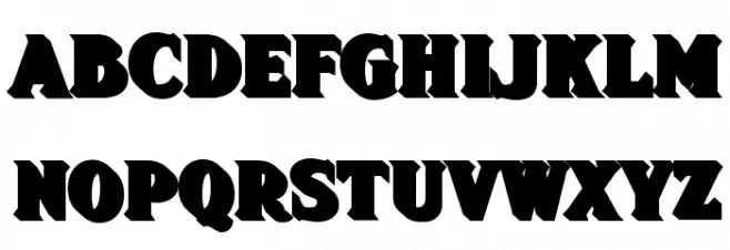 FHA Sign DeVinne ShadeNC Fuentes MAYÚSCULAS