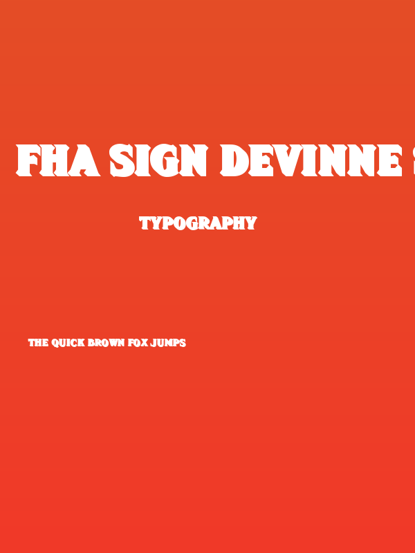 FHA Sign DeVinne ShadeNC Poster