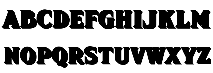 FHA Sign DeVinne ShadeNC Font LOWERCASE