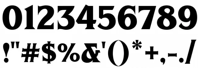 FHA Sign DeVinneNC Font OTHER CHARS