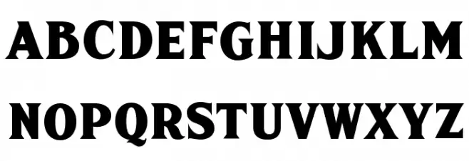 FHA Sign DeVinneNC フォント 大文字
