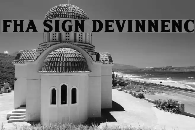 FHA Sign DeVinneNC Font examples