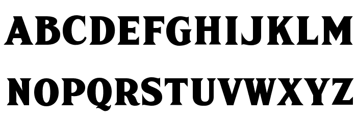 FHA Sign DeVinneNC Font LOWERCASE