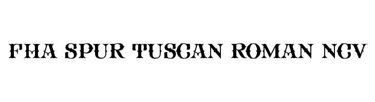 FHA Spur Tuscan Roman NCV  font caratteri gratis