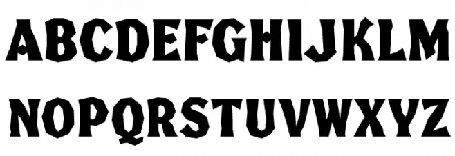FHABrokenGothicKondNC フォント 大文字