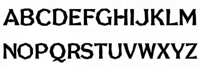 FHABrokenGothicNo1NC Шрифта ВЕРХНИЙ