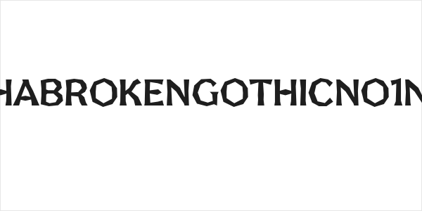 FHABrokenGothicNo1NC Logo