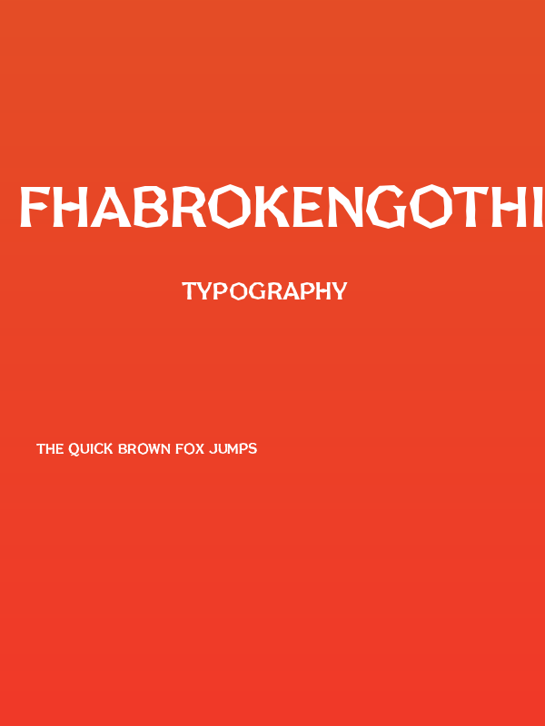 FHABrokenGothicNo1NC Poster