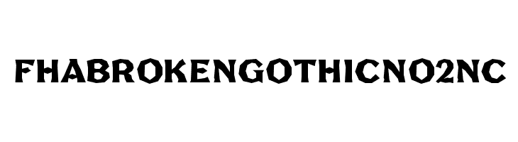 FHABrokenGothicNo2NC Fonte