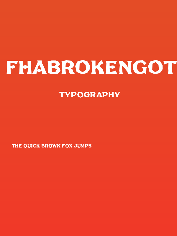 FHABrokenGothicNo2NC Poster