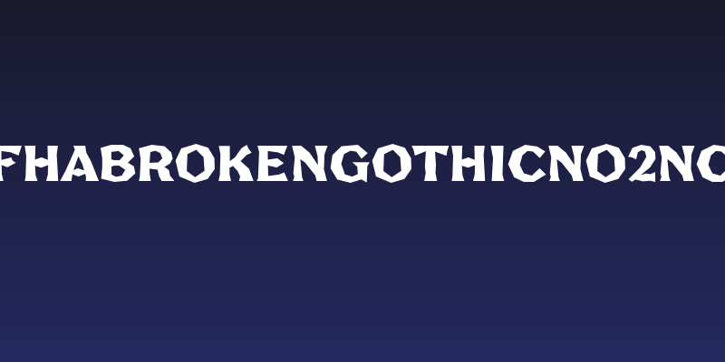 FHABrokenGothicNo2NC Social Header