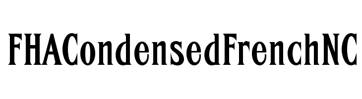 FHACondensedFrenchNC Font