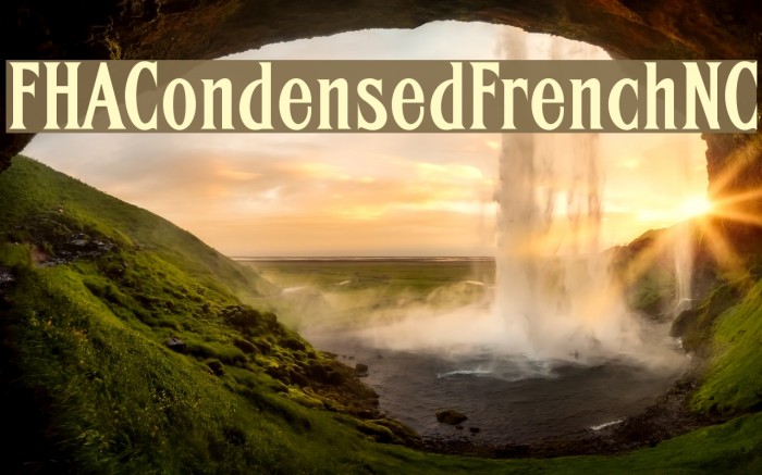 FHACondensedFrenchNC Font examples