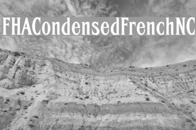 FHACondensedFrenchNC Font examples