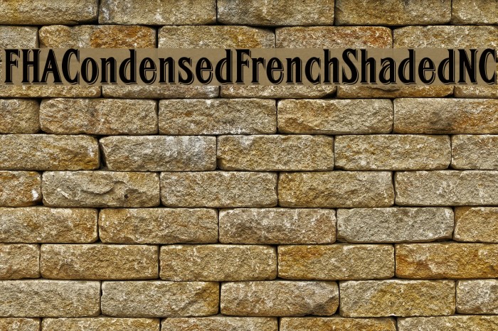 FHACondensedFrenchShadedNC Example 3
