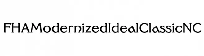 FHAModernizedIdealClassicNC  Frei Schriftart Herunterladen