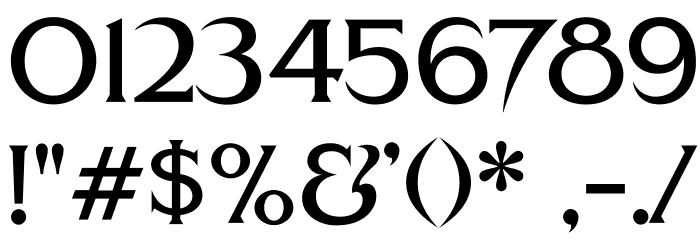 FHAModernizedIdealClassicNC Font OTHER CHARS