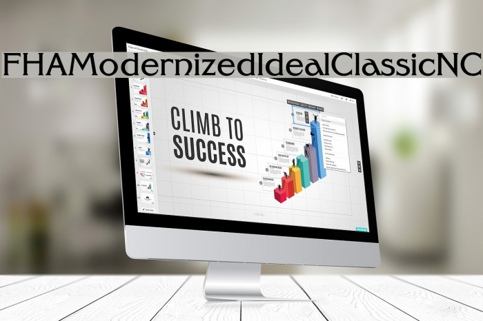 FHAModernizedIdealClassicNC Font examples