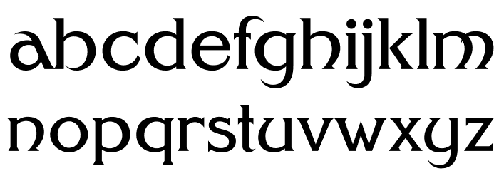 FHAModernizedIdealClassicNC Font LOWERCASE