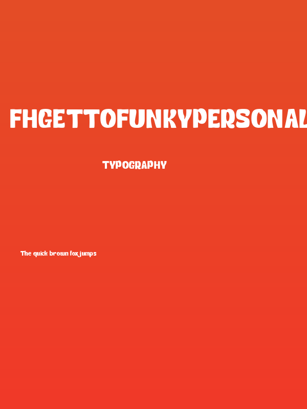 FHGettoFunkyPersonalUse-Display Poster