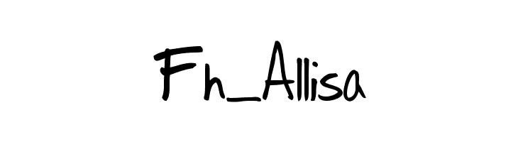 Fh_Allisa  नि: शुल्क फ़ॉन्ट्स डाउनलोड