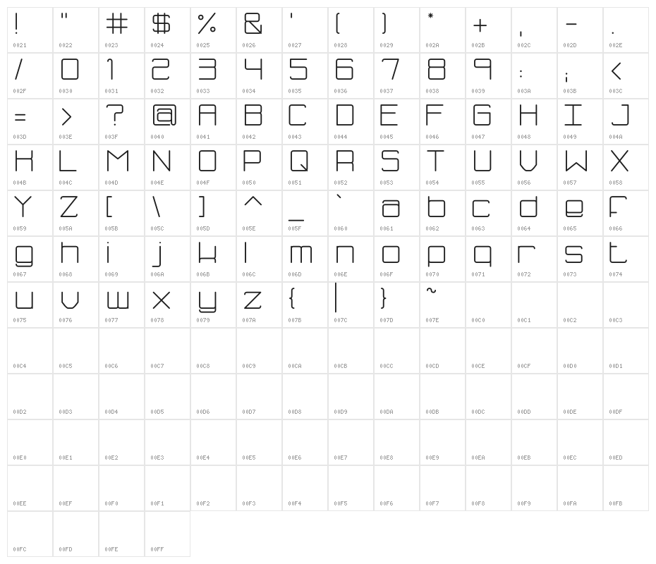 Fh_Blue Character Map