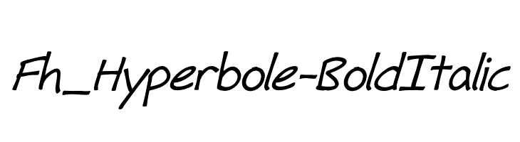 Fh_Hyperbole-BoldItalic  font caratteri gratis
