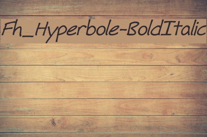 Fh_Hyperbole-BoldItalic Font examples