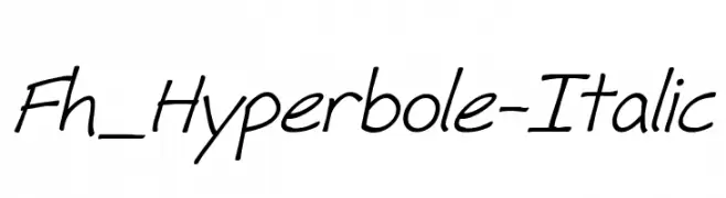 Fh_Hyperbole-Italic  Free Fonts Download