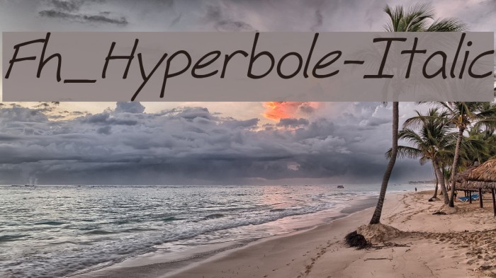 Fh_Hyperbole-Italic Font examples