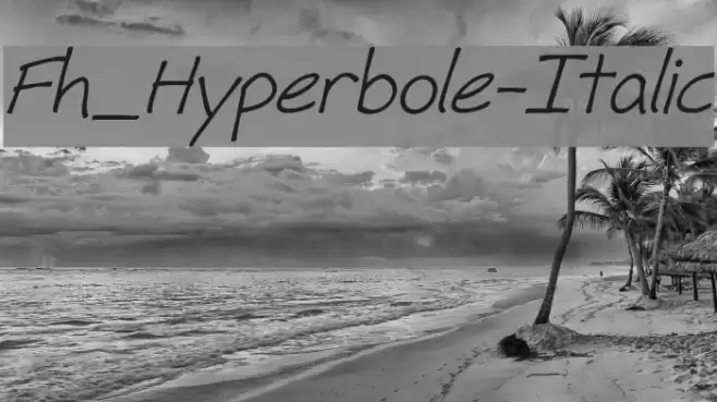 Fh_Hyperbole-Italic Font examples