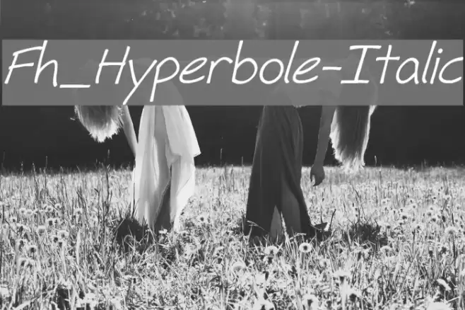 Fh_Hyperbole-Italic Font examples