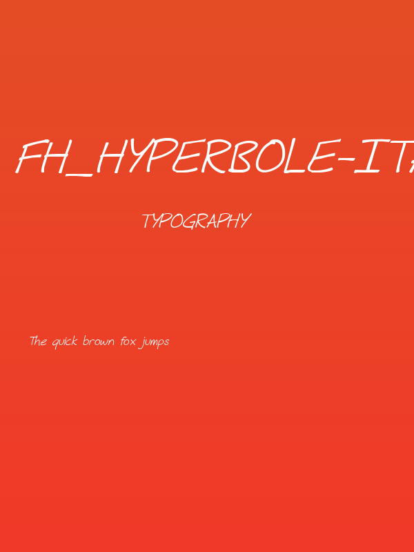 Fh_Hyperbole-Italic Poster