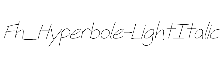 Fh_Hyperbole-LightItalic  Frei Schriftart Herunterladen